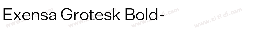 Exensa Grotesk Bold字体转换
